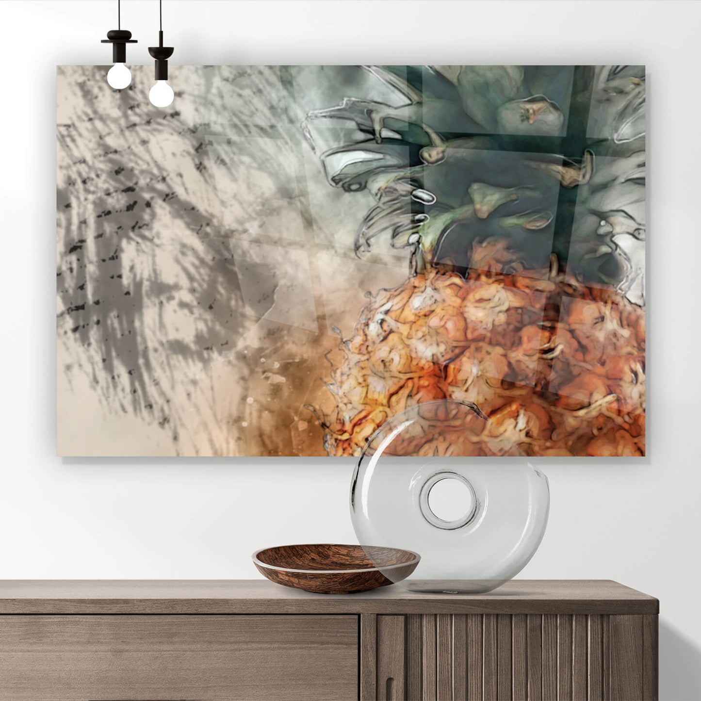 Acrylglasbild Abstrakte Ananas Querformat