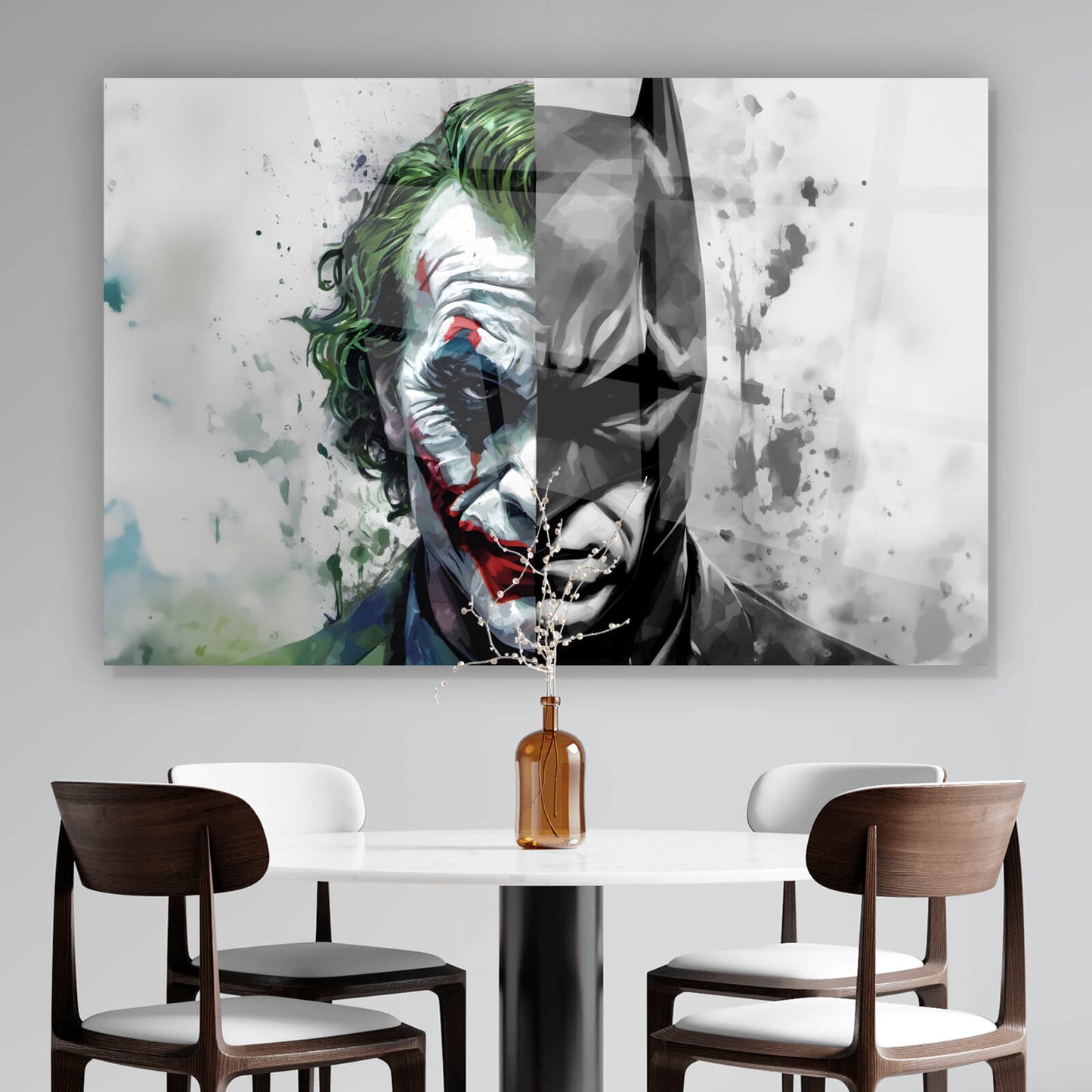 Acrylglasbild Bat Joke Comicfiguren Querformat