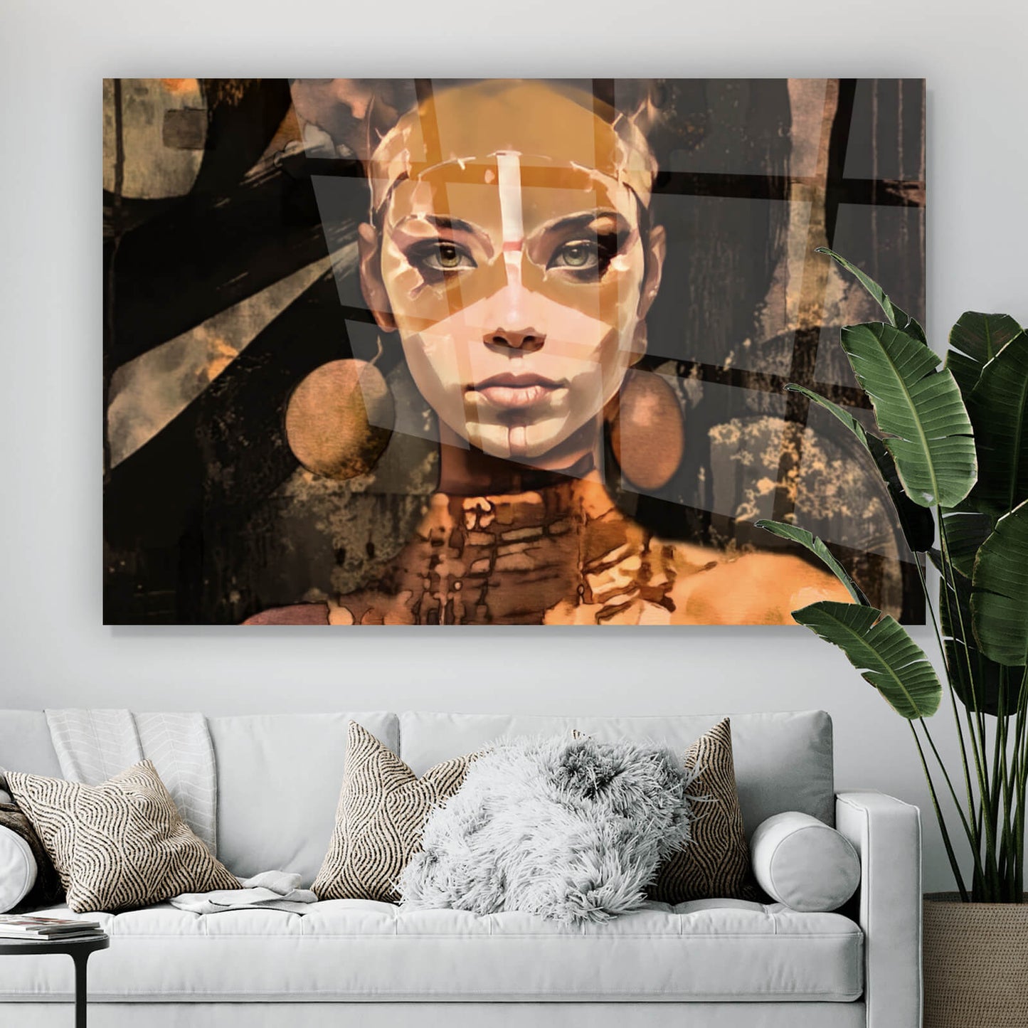 Acryglasbild Südländische Schönheit Abstrakt Querformat