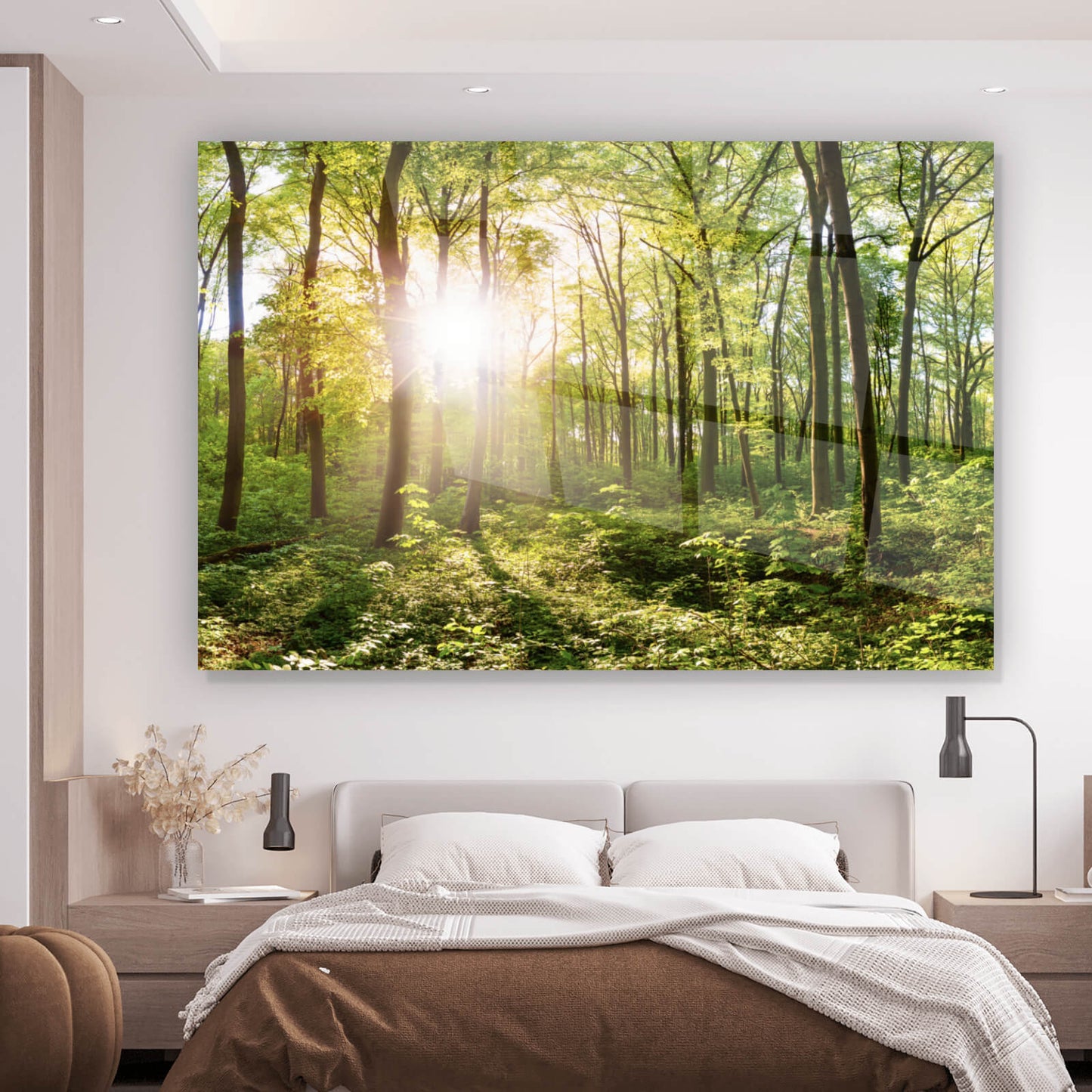 Acrylglasbild Traumhafte Waldlandschaft Querformat