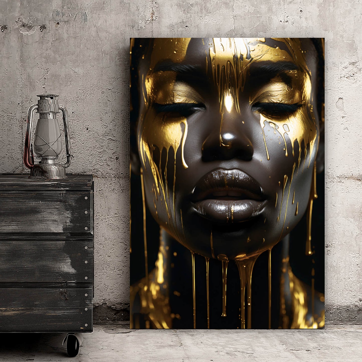 Leinwandbild Afrikanische Schönheit Hochformat