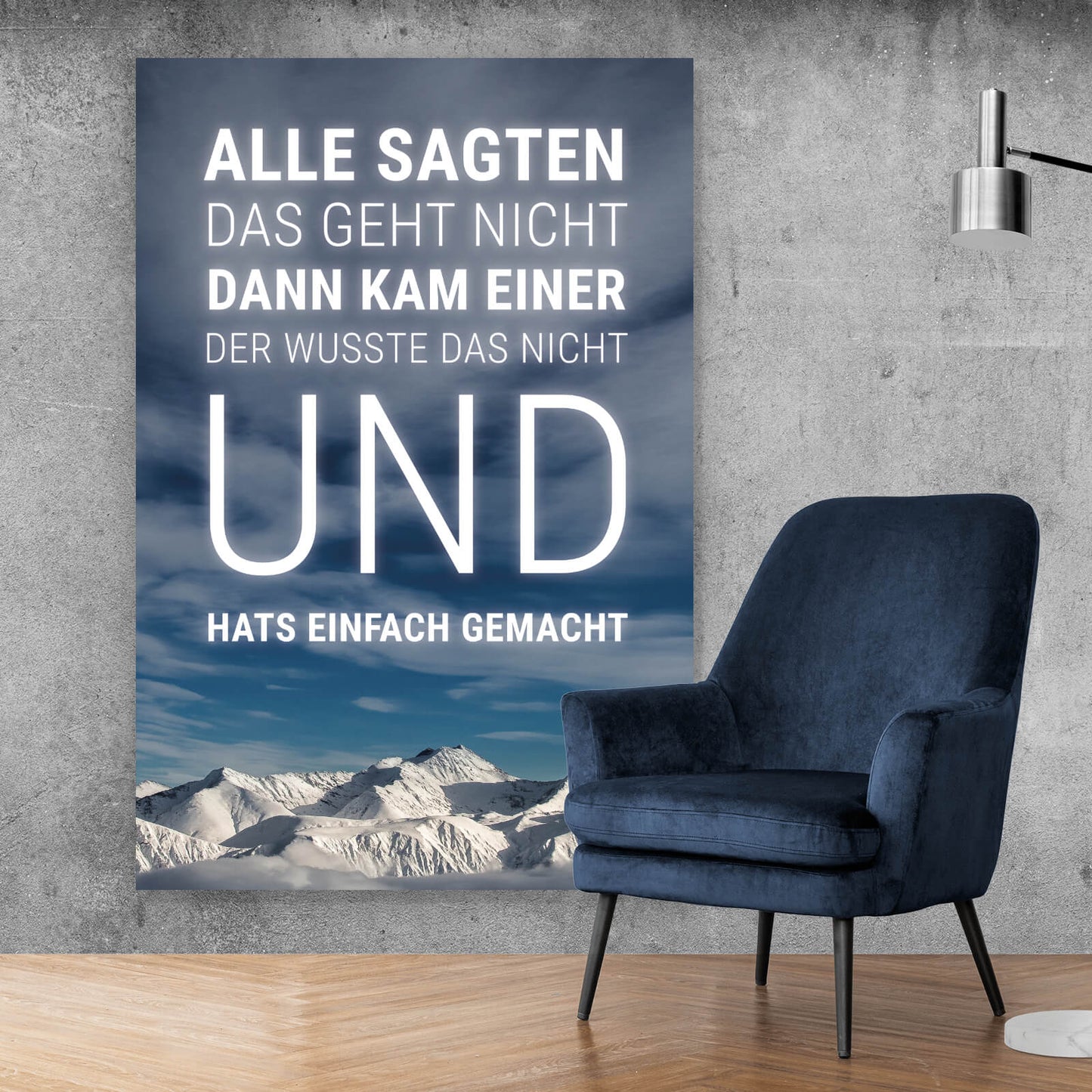 Leinwandbild Alle sagten das geht nicht Hochformat