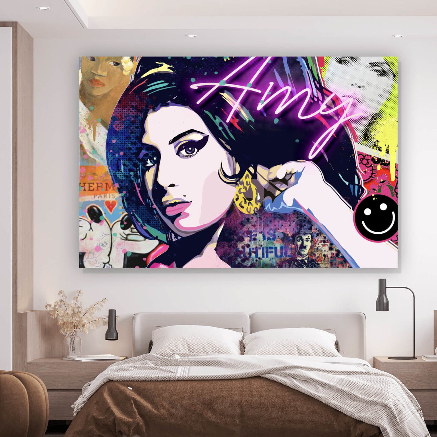 Leinwandbild Amy Comic Pop Art Querformat