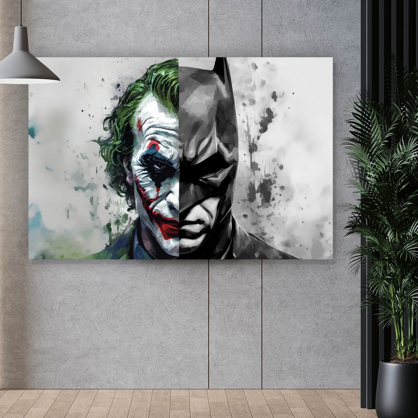 Leinwandbild Bat Joke Comicfiguren Querformat