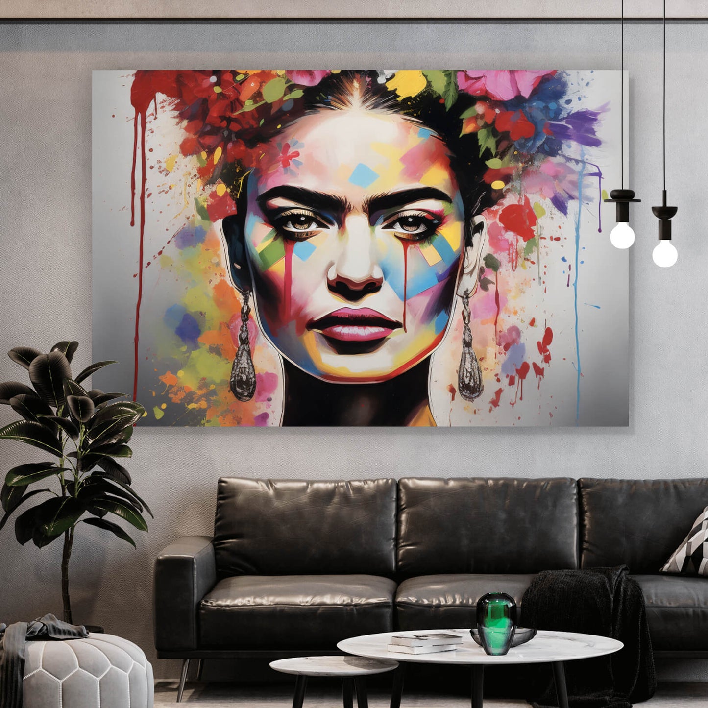 Leinwandbild Frida Abstrakt Art Querformat