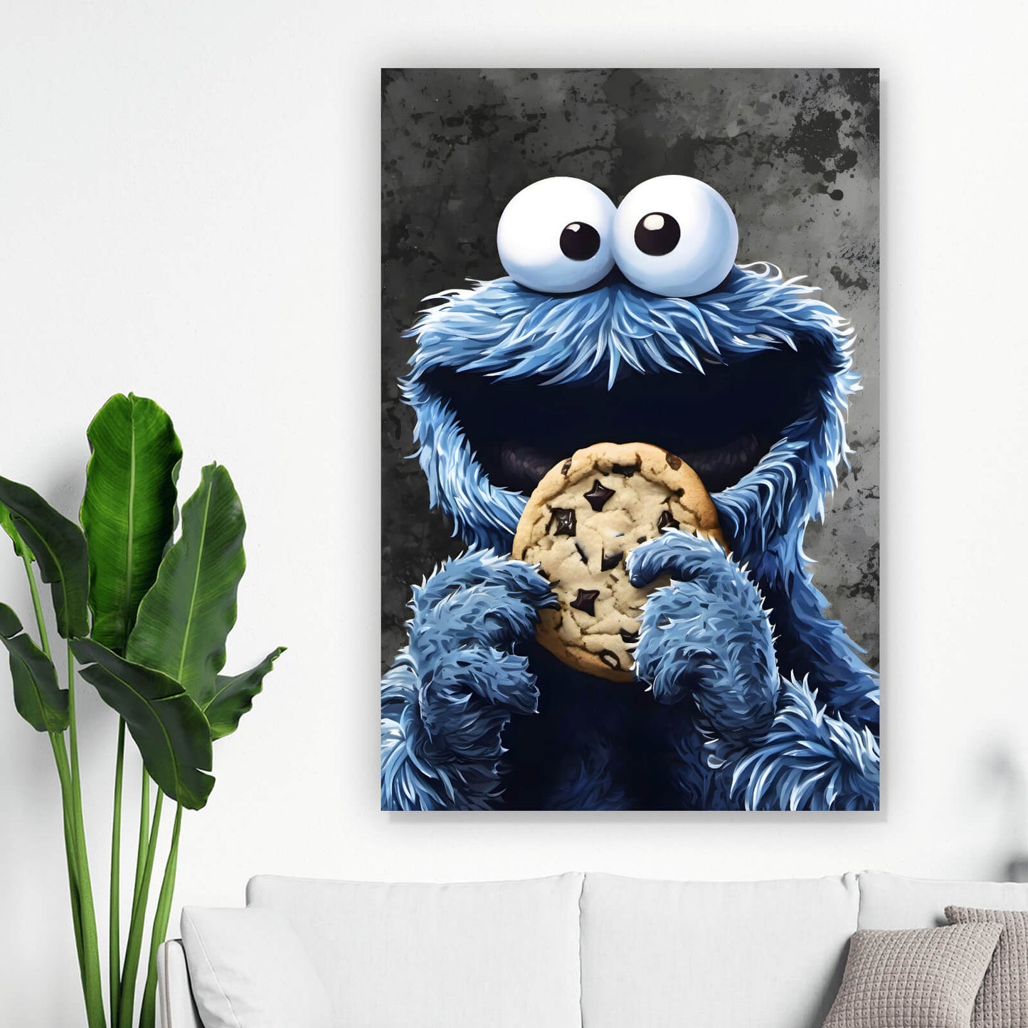 Leinwandbild Keksmonster Hochformat