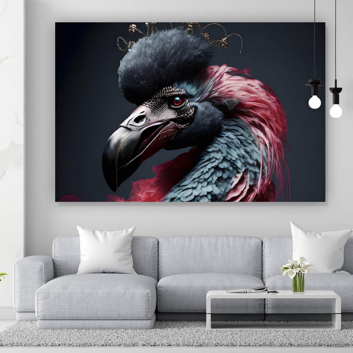 Leinwandbild Majestätischer Vogel Querformat