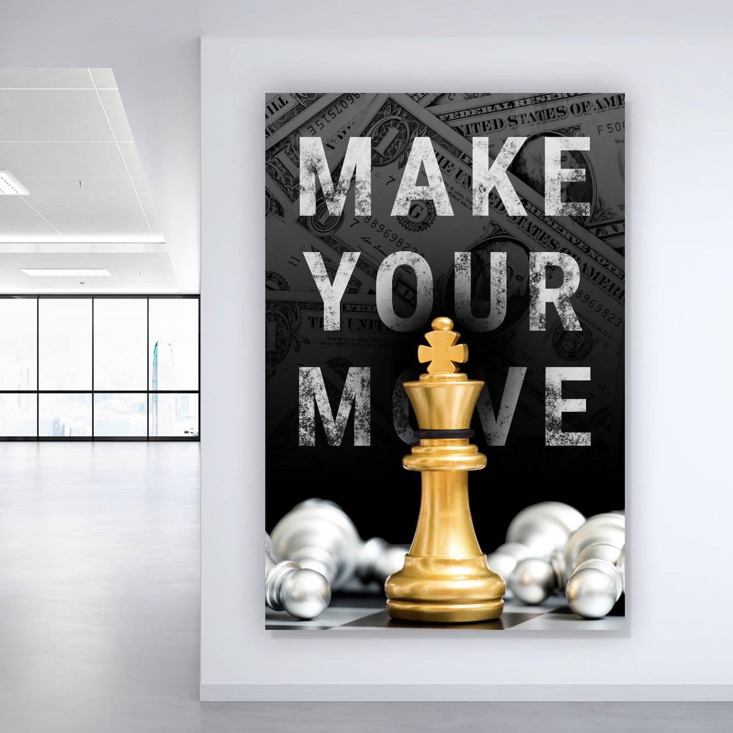 Leinwandbild Make your Move Hochformat