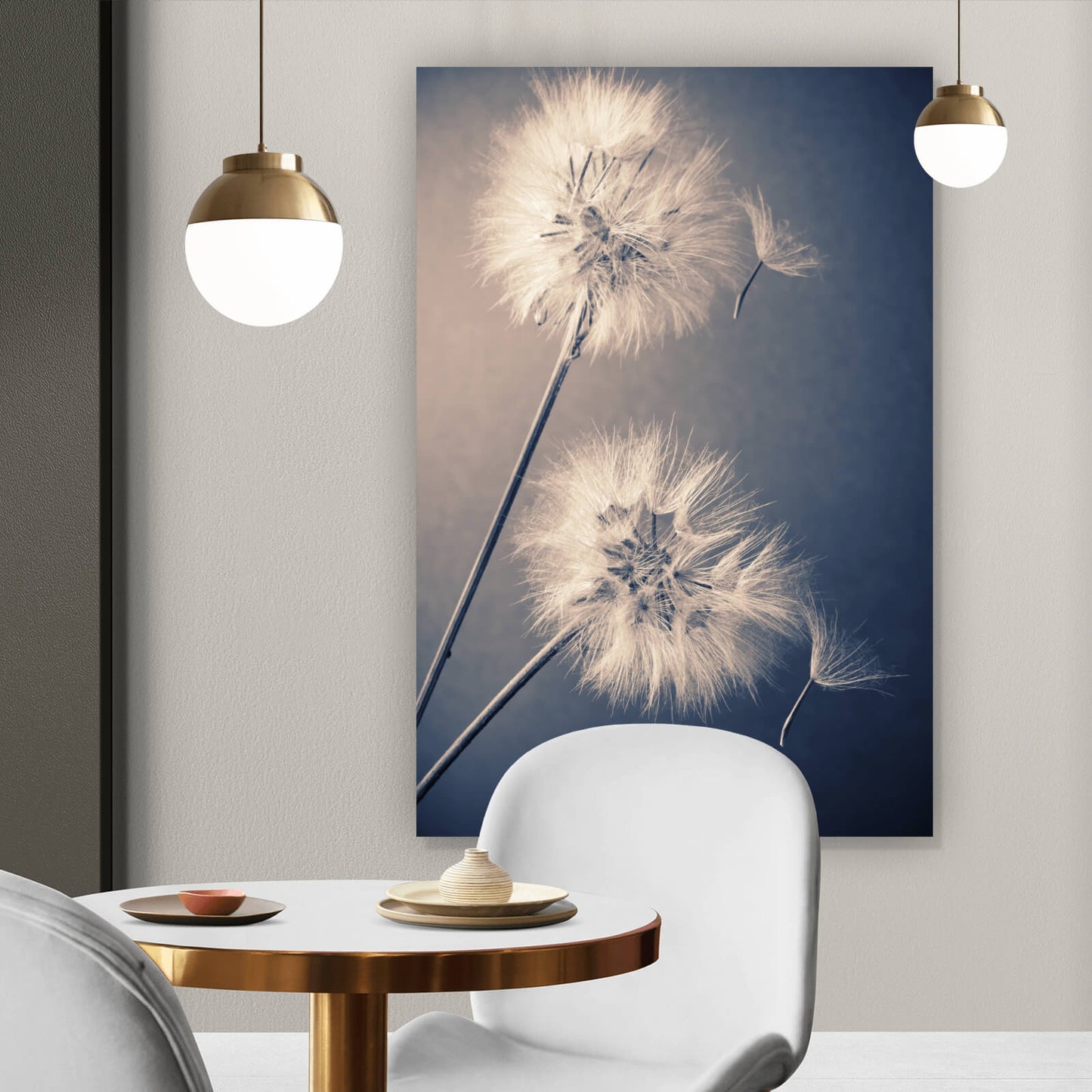 Leinwandbild Pusteblume Hochformat