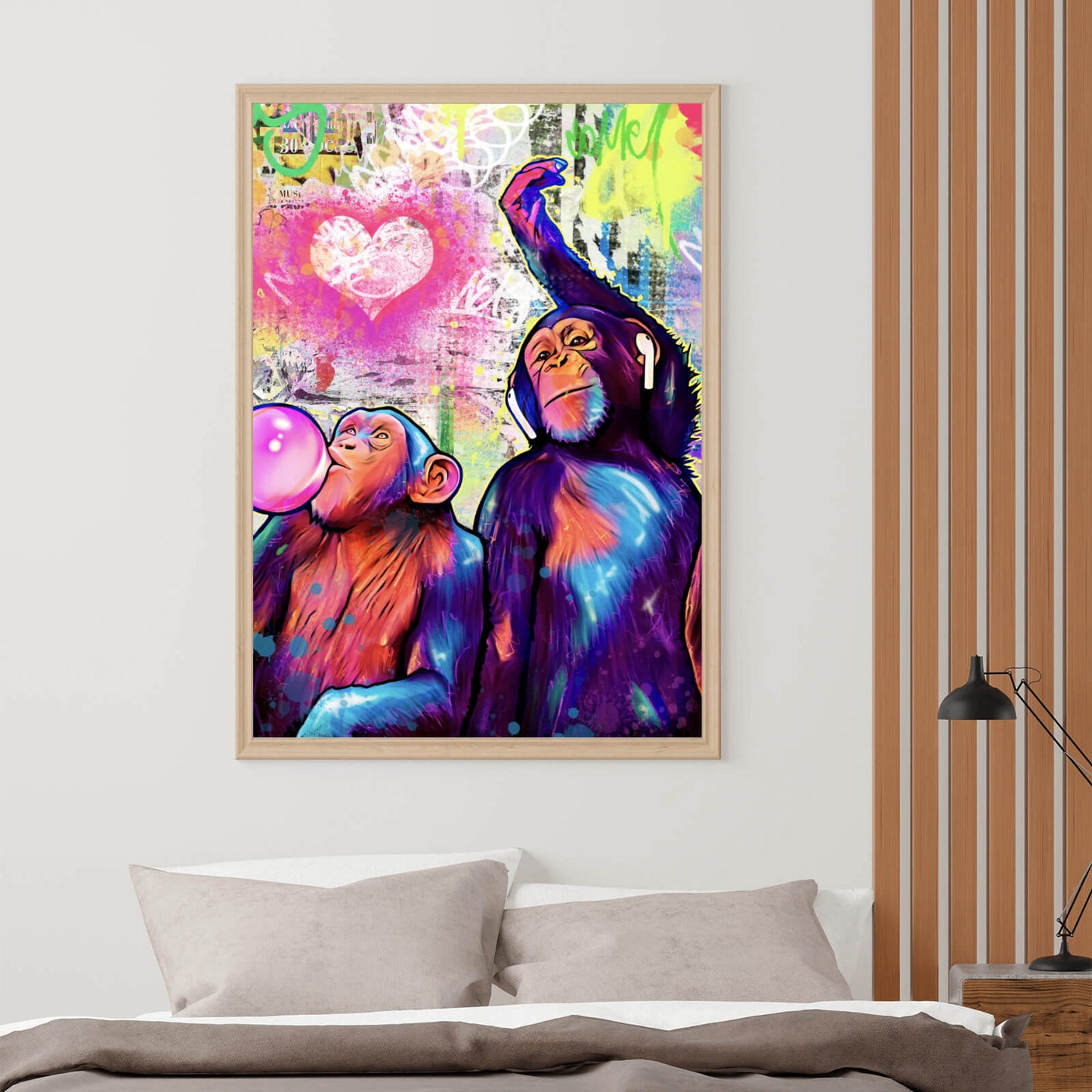 Poster Affen Popart Hochformat