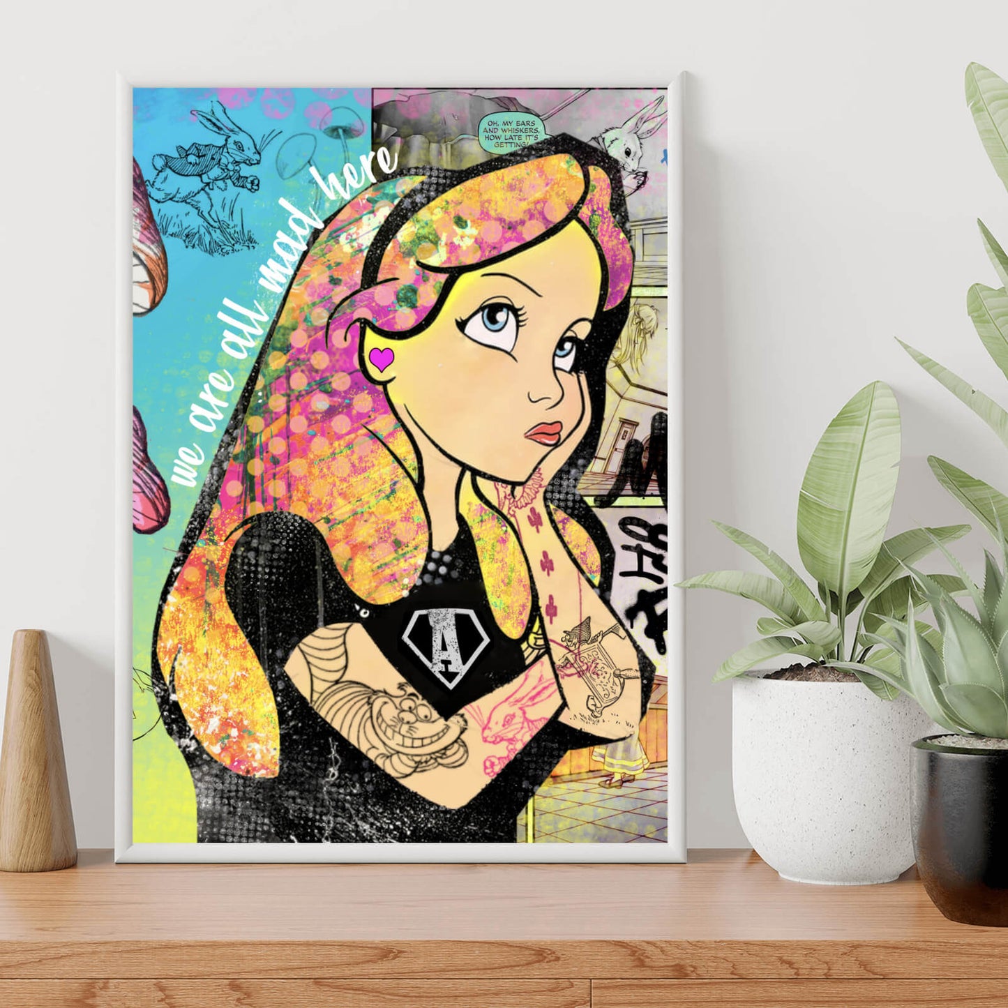 Poster Alice Bad Girl Pop Art Hochformat