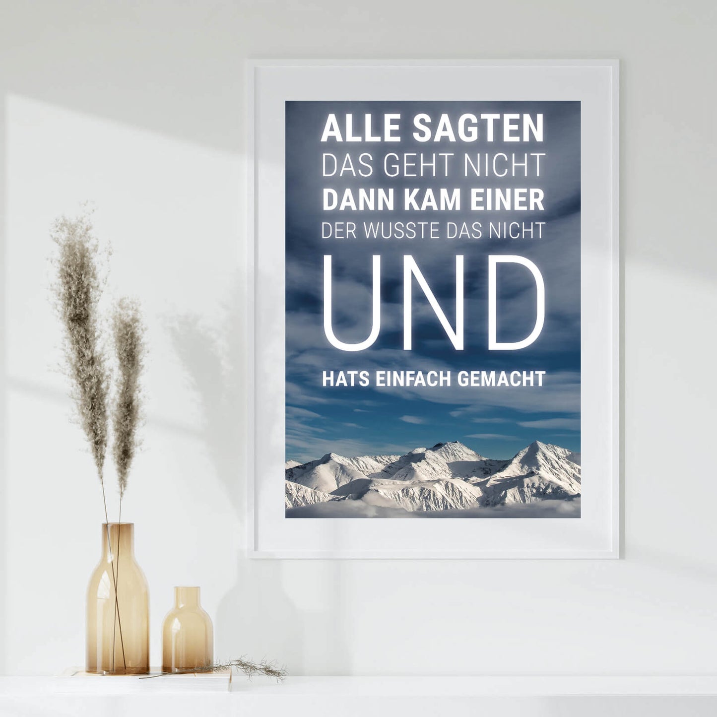 Poster Alle sagten es geht nicht Hochformat