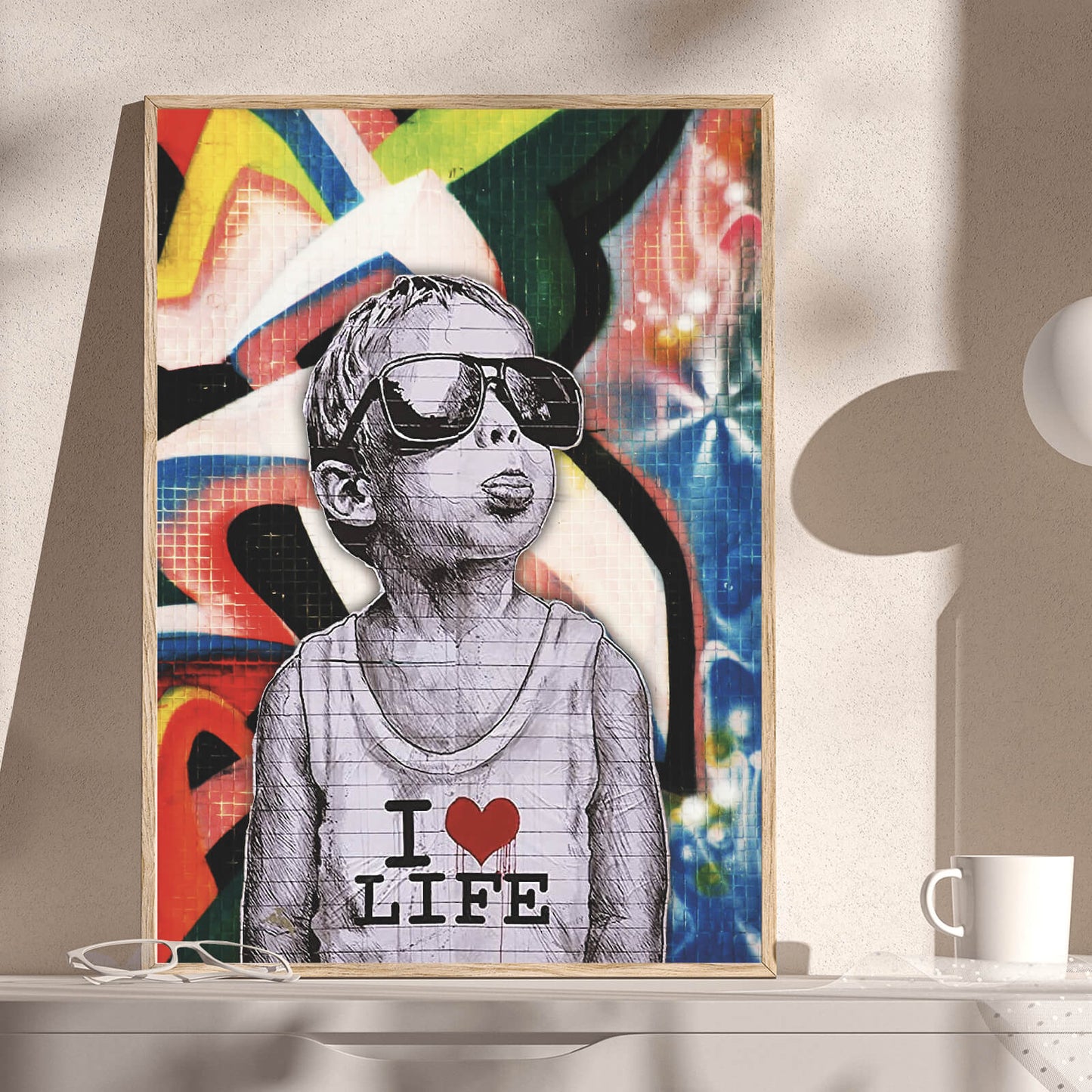 Poster Banksy cool Kid Hochformat