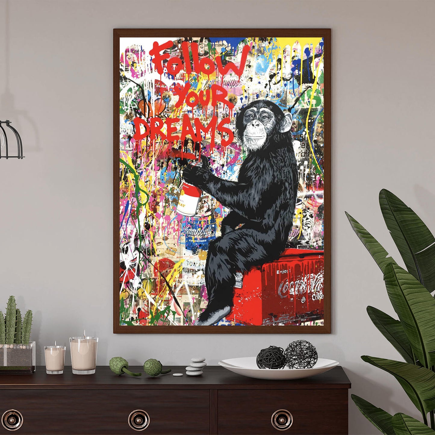 Poster Banksy Follow your Dreams Hochformat