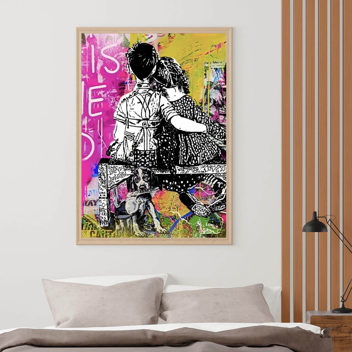 Poster Banksy Love ist Hochformat