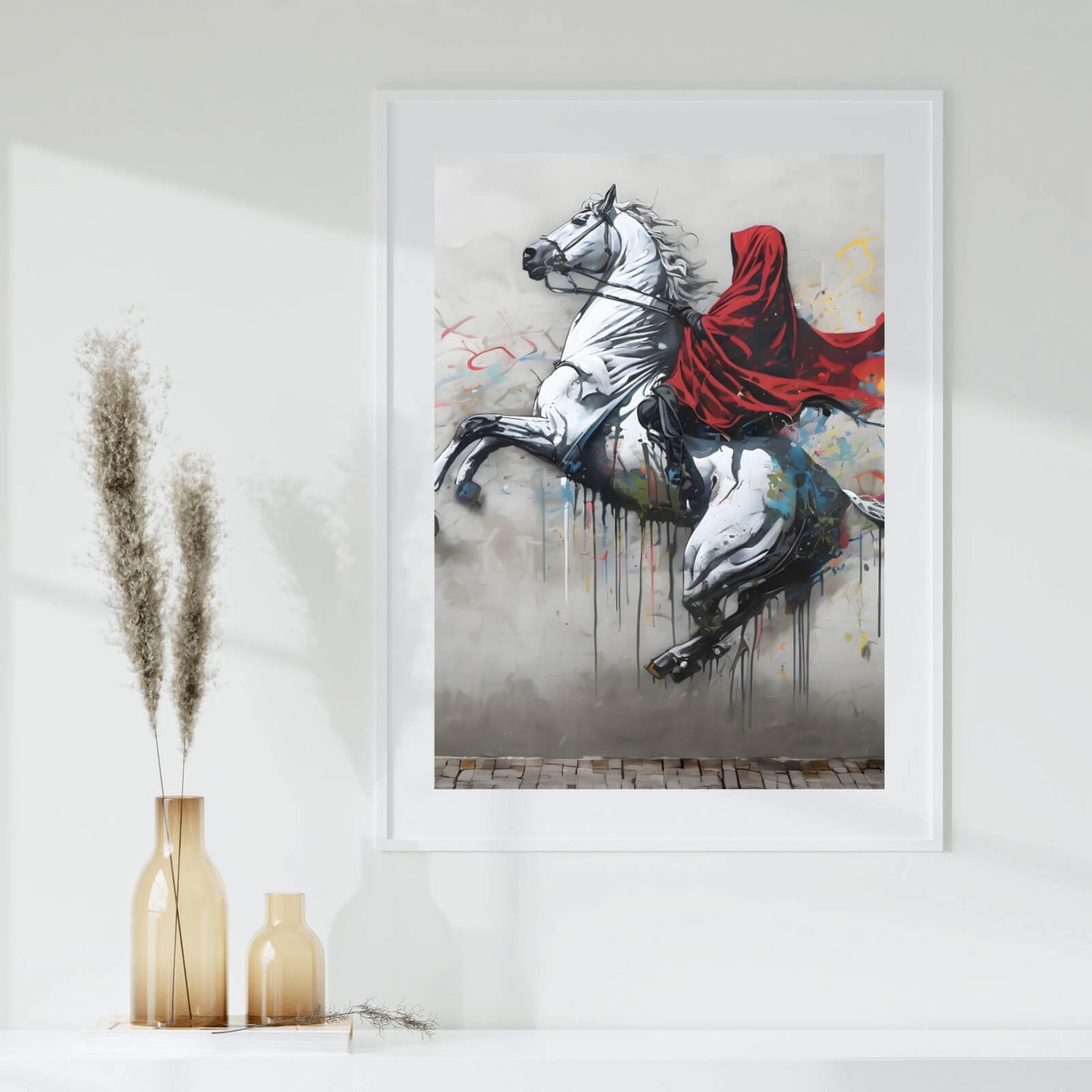 Poster Banksy Schimmelreiter Hochformat