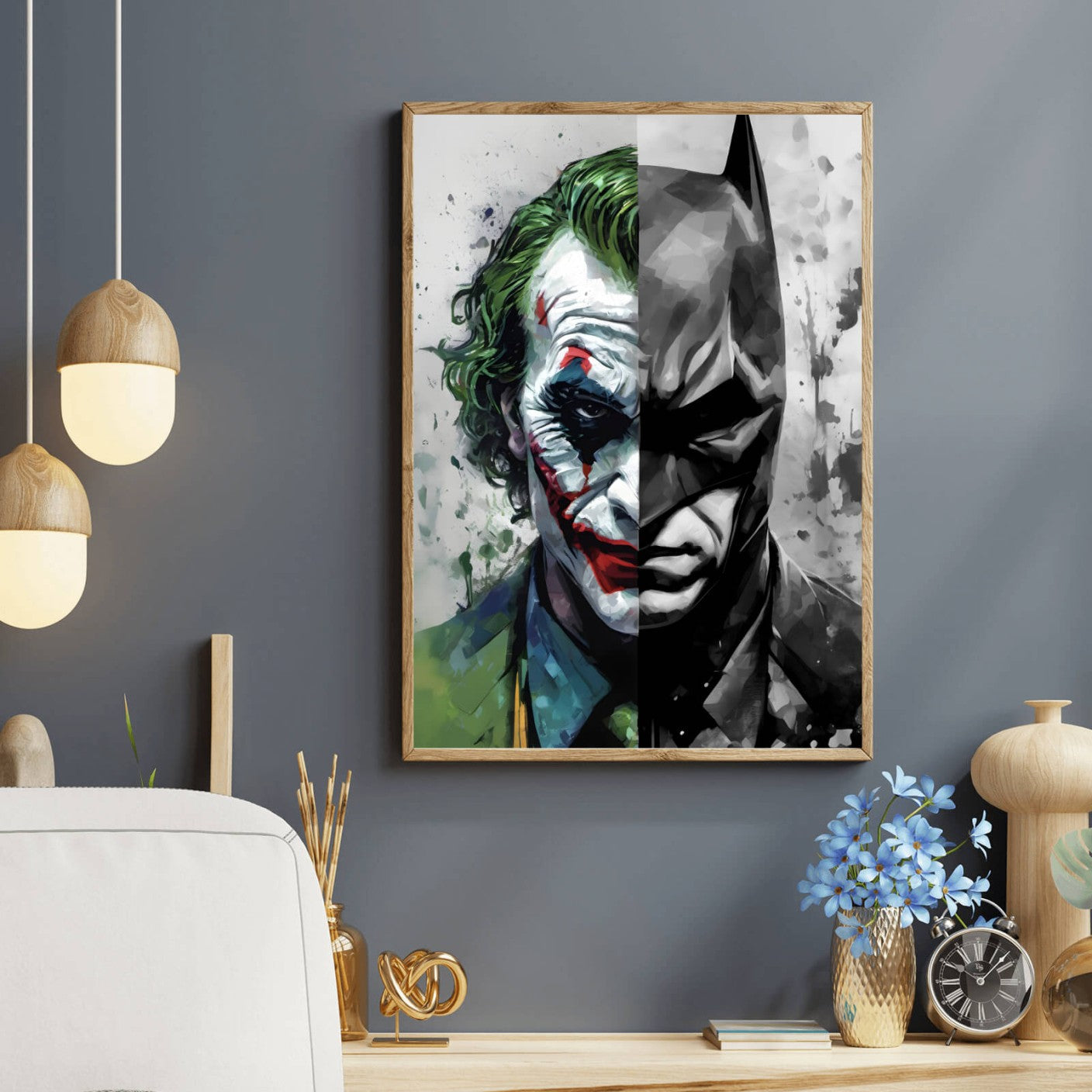 Poster Bat Joke Comicfiguren Hochformat