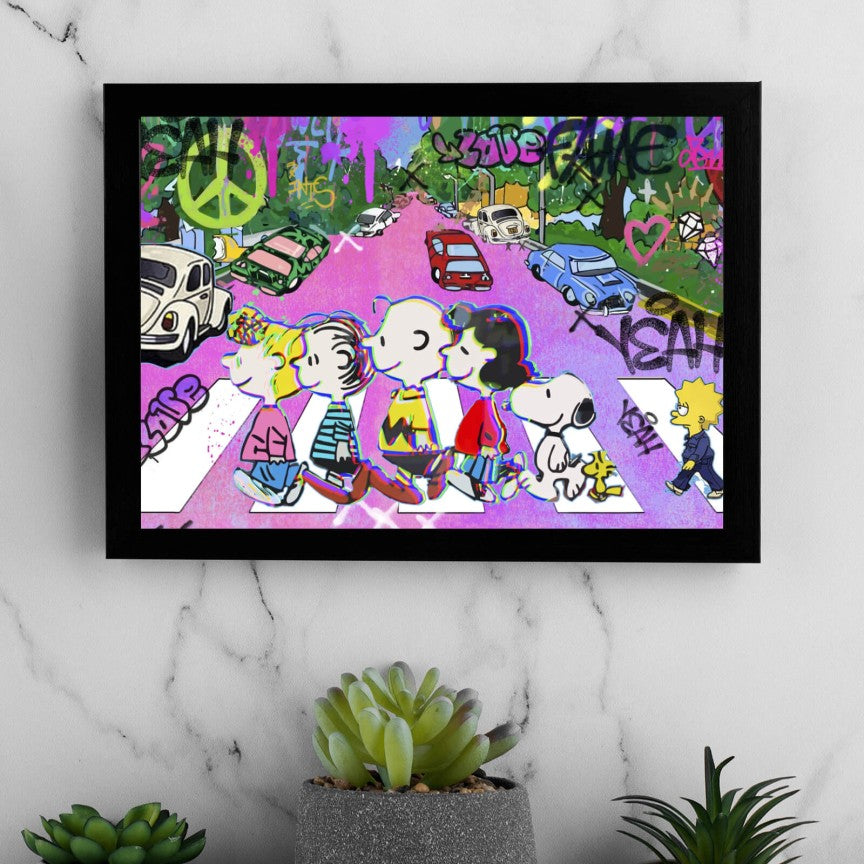 Poster Comicfiguren Pea Nuts Pop Art Querformat