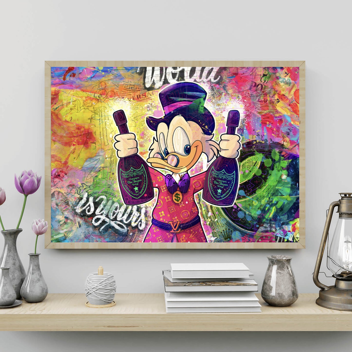 Poster Dagobert Pop Art Querformat