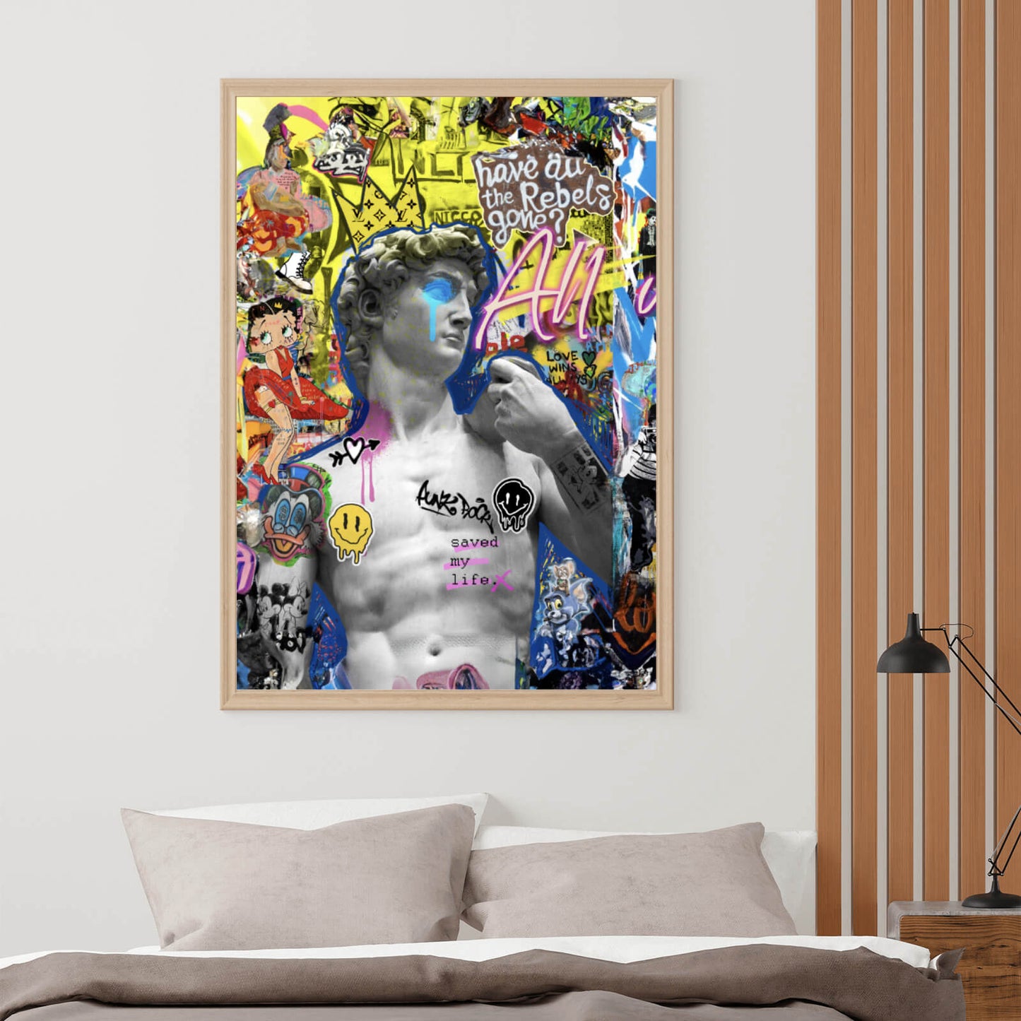 Poster All we need is love Pop Art Hochformat