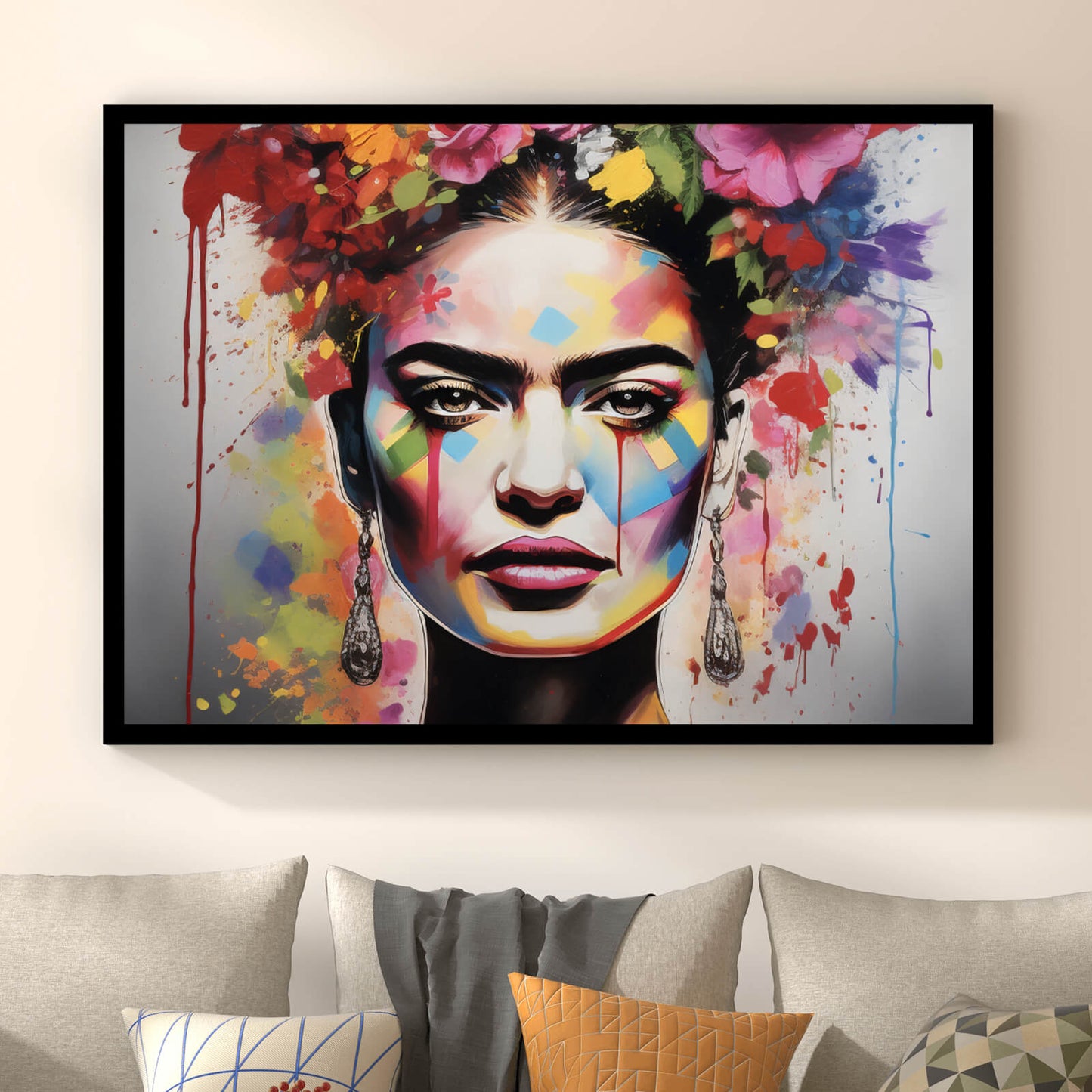 Poster Frida Abstrakt Art Querformat