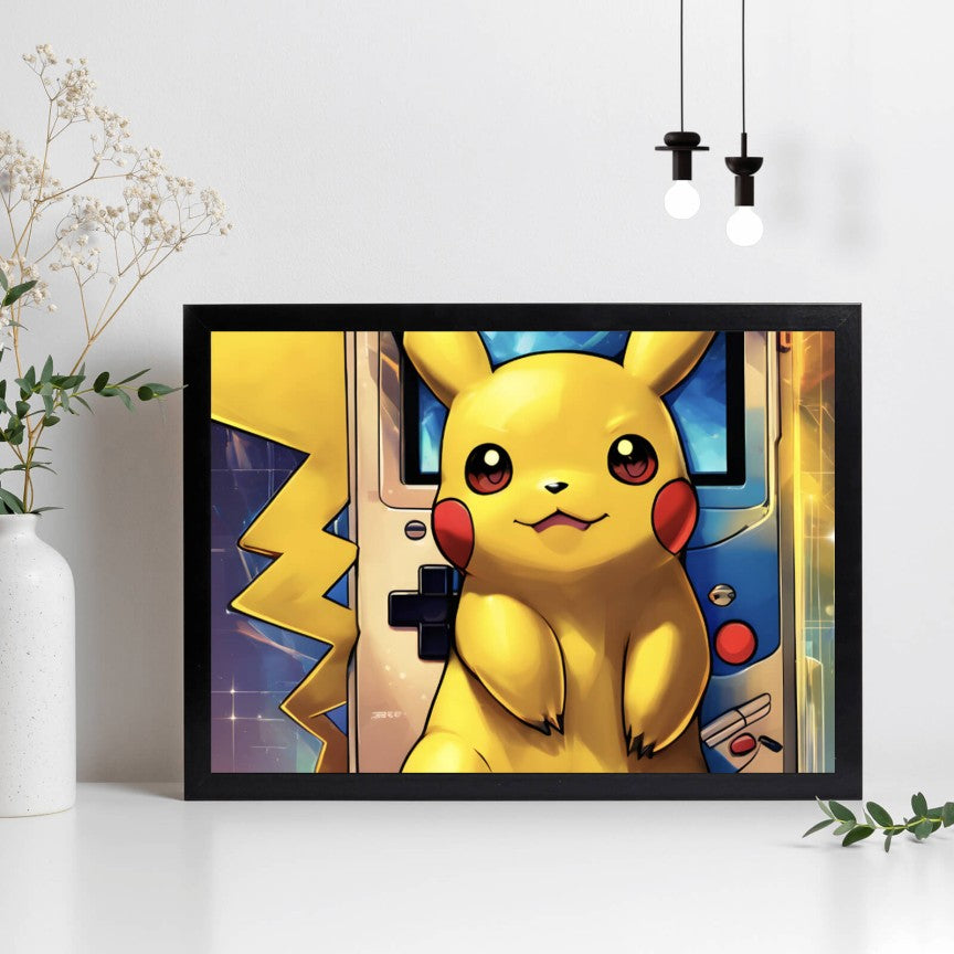 Poster Gelbe Fantasiefigur Querformat