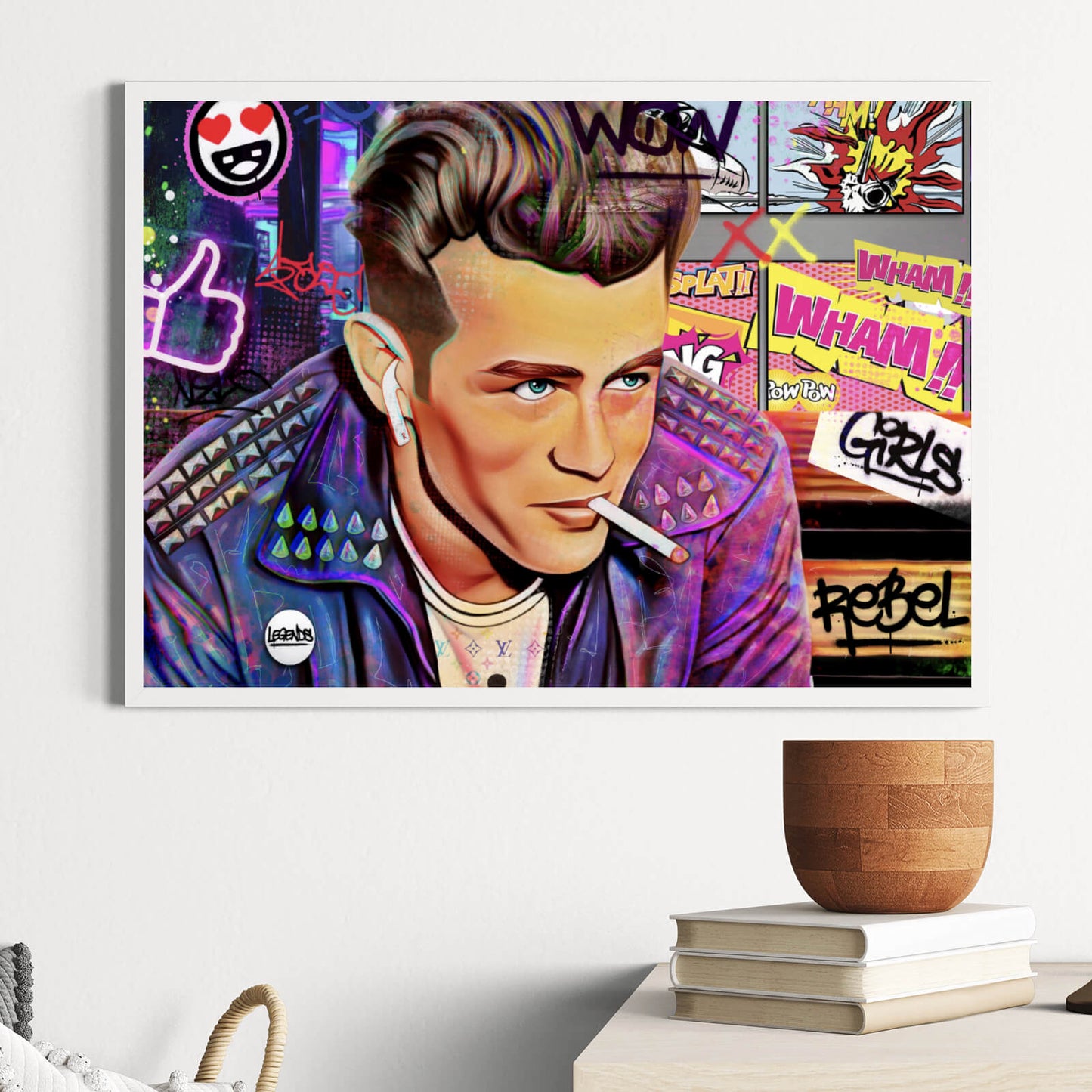 Poster James Pop Art Querformat