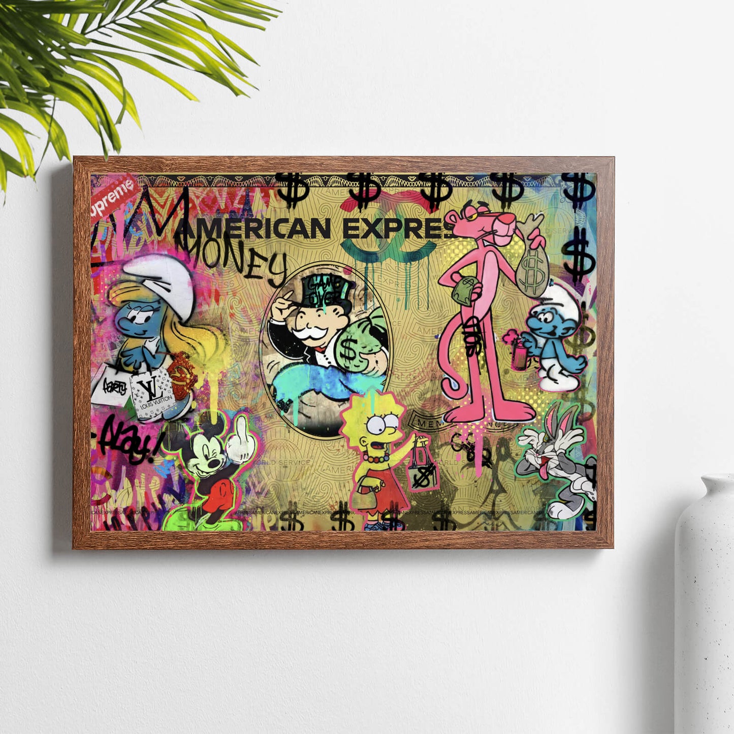 Poster Kreditkarte Comic Pop Art Querformat