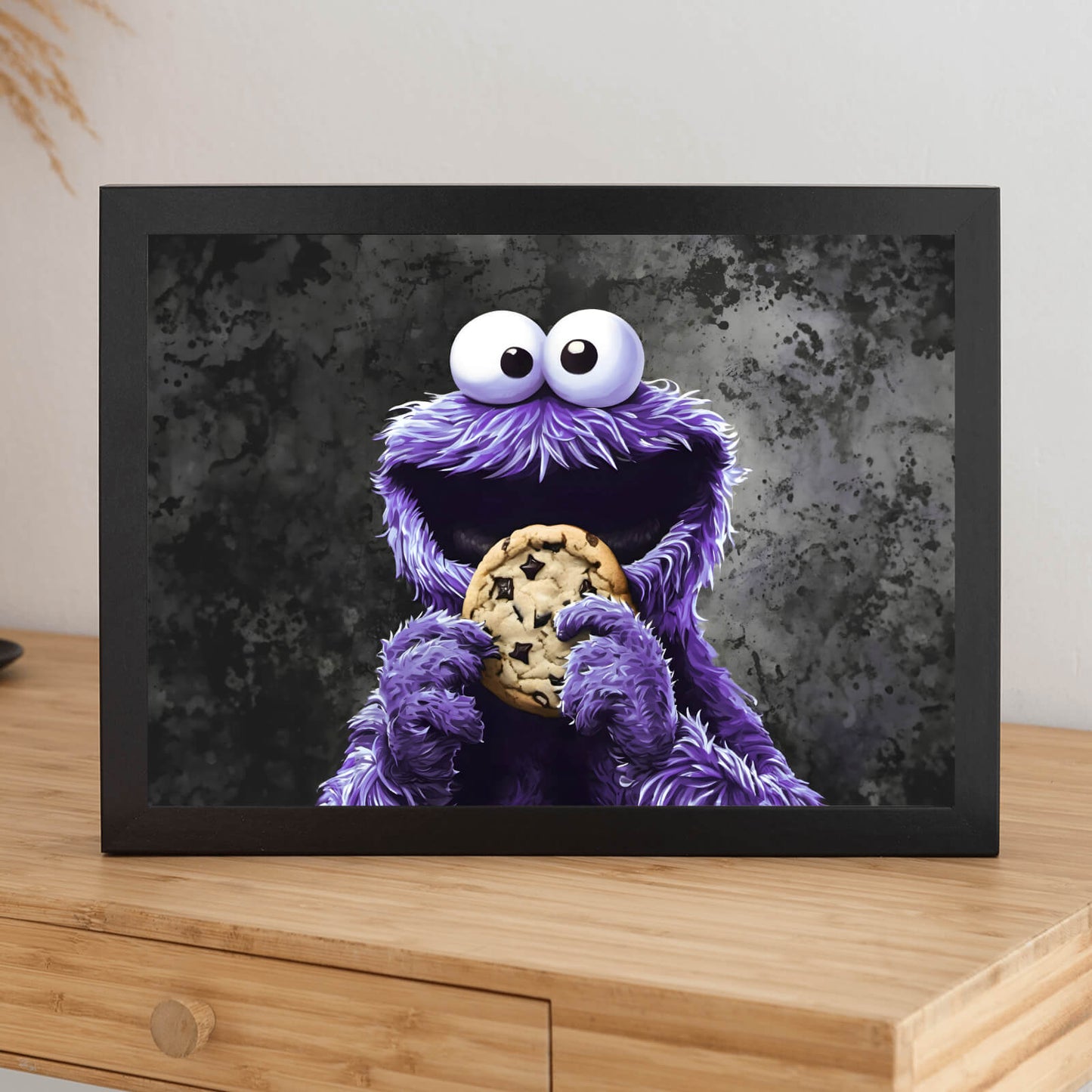 Poster lila Keksmonster Querformat