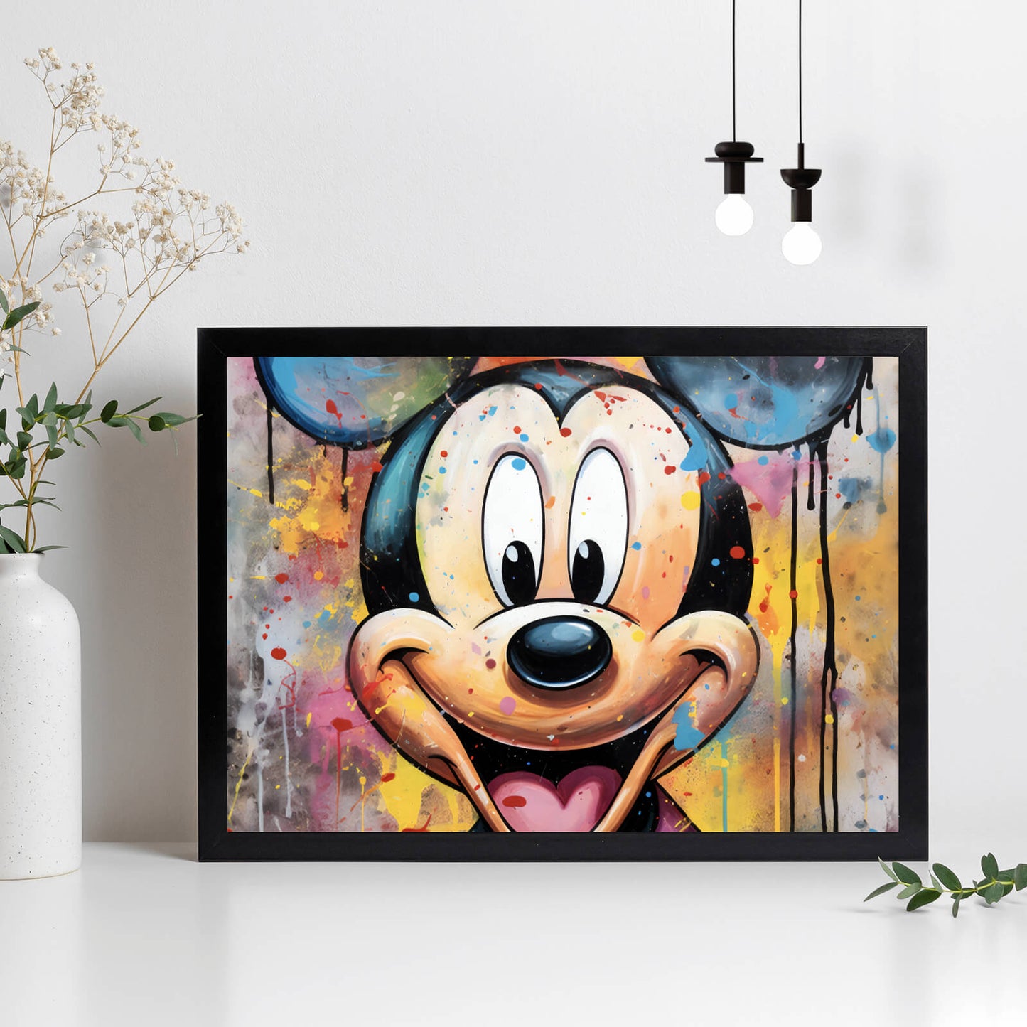 Poster Mickey Portrait Pop Art Querformat