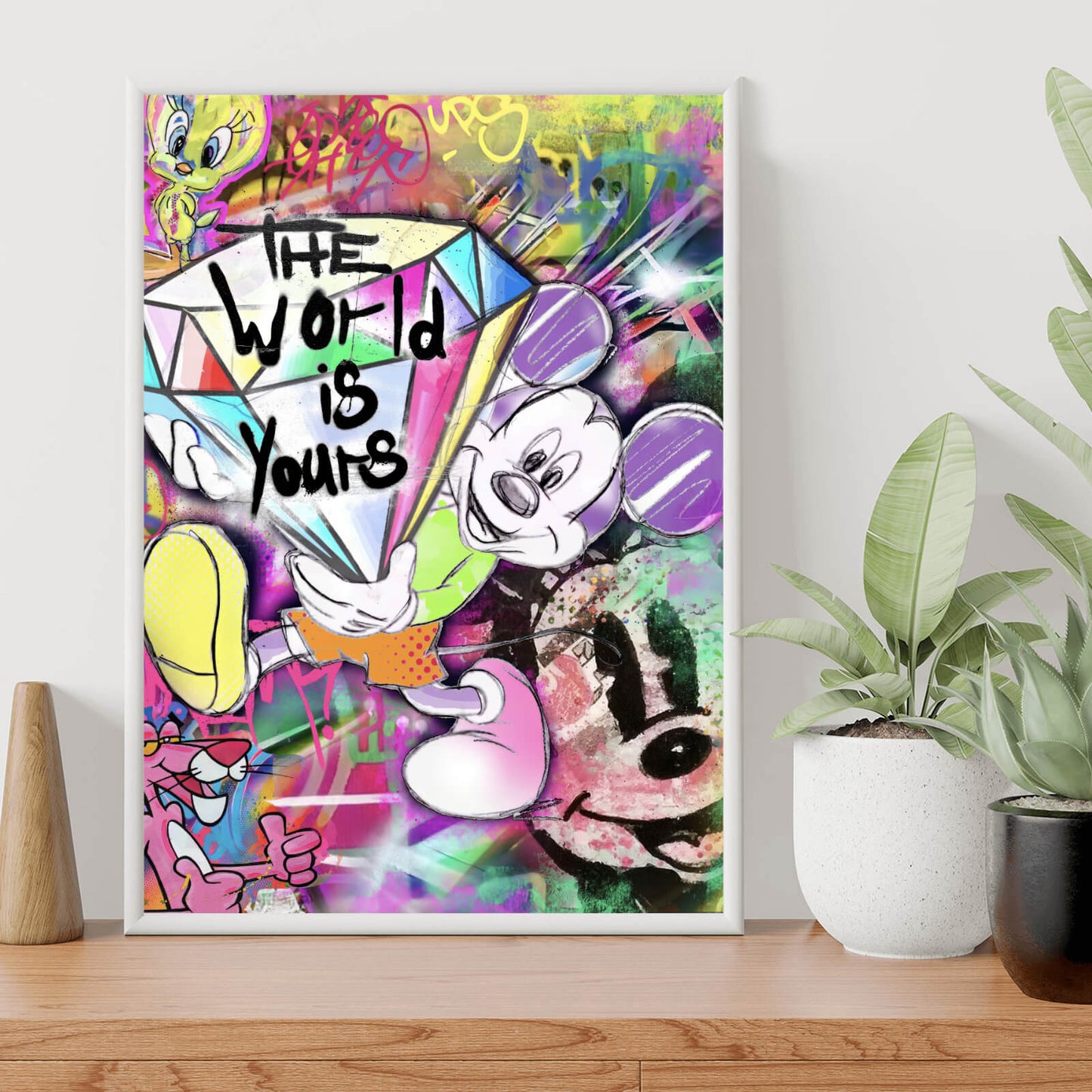 Poster Micki The World is Pop Art Hochformat