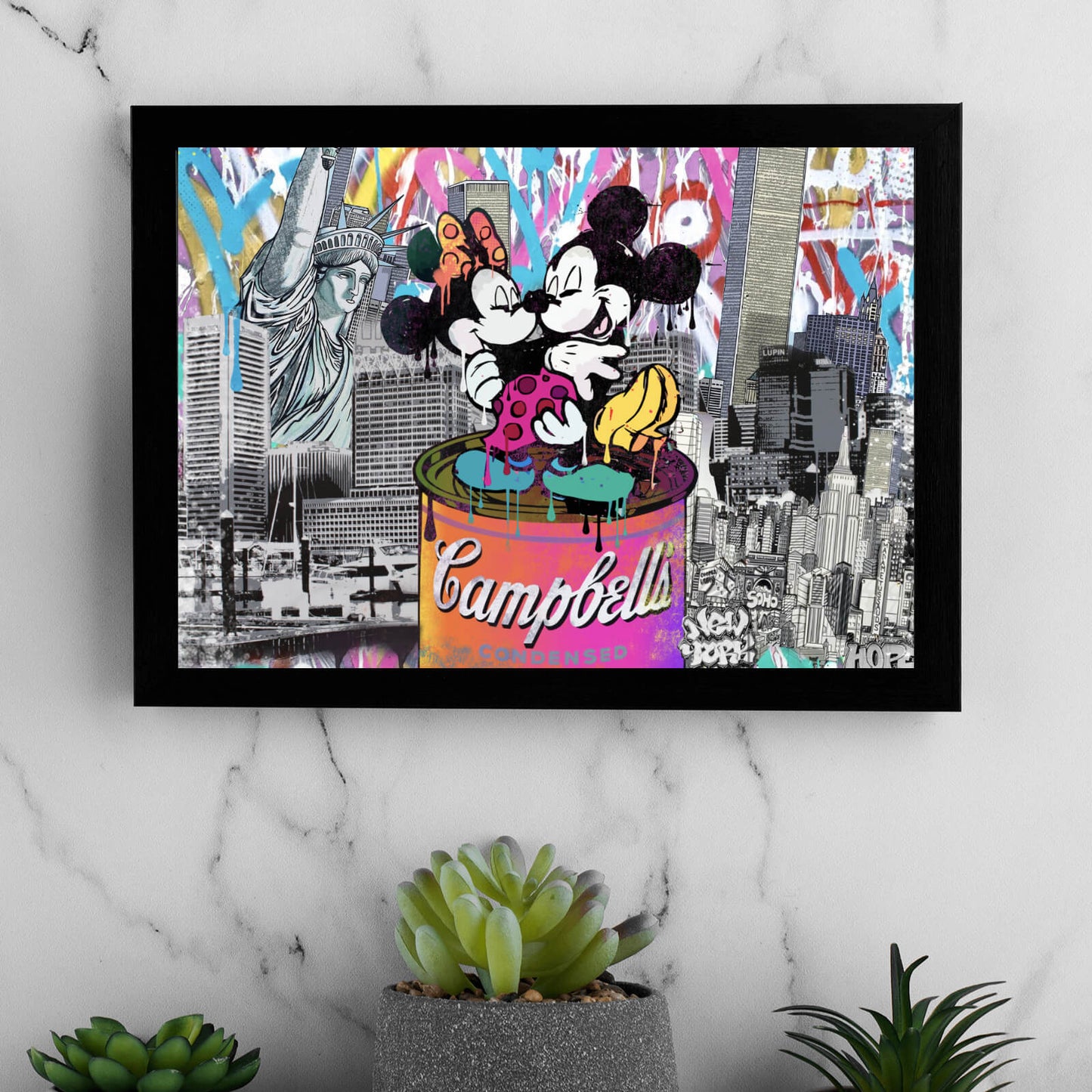 Poster Micki und Mini PopArt Querformat