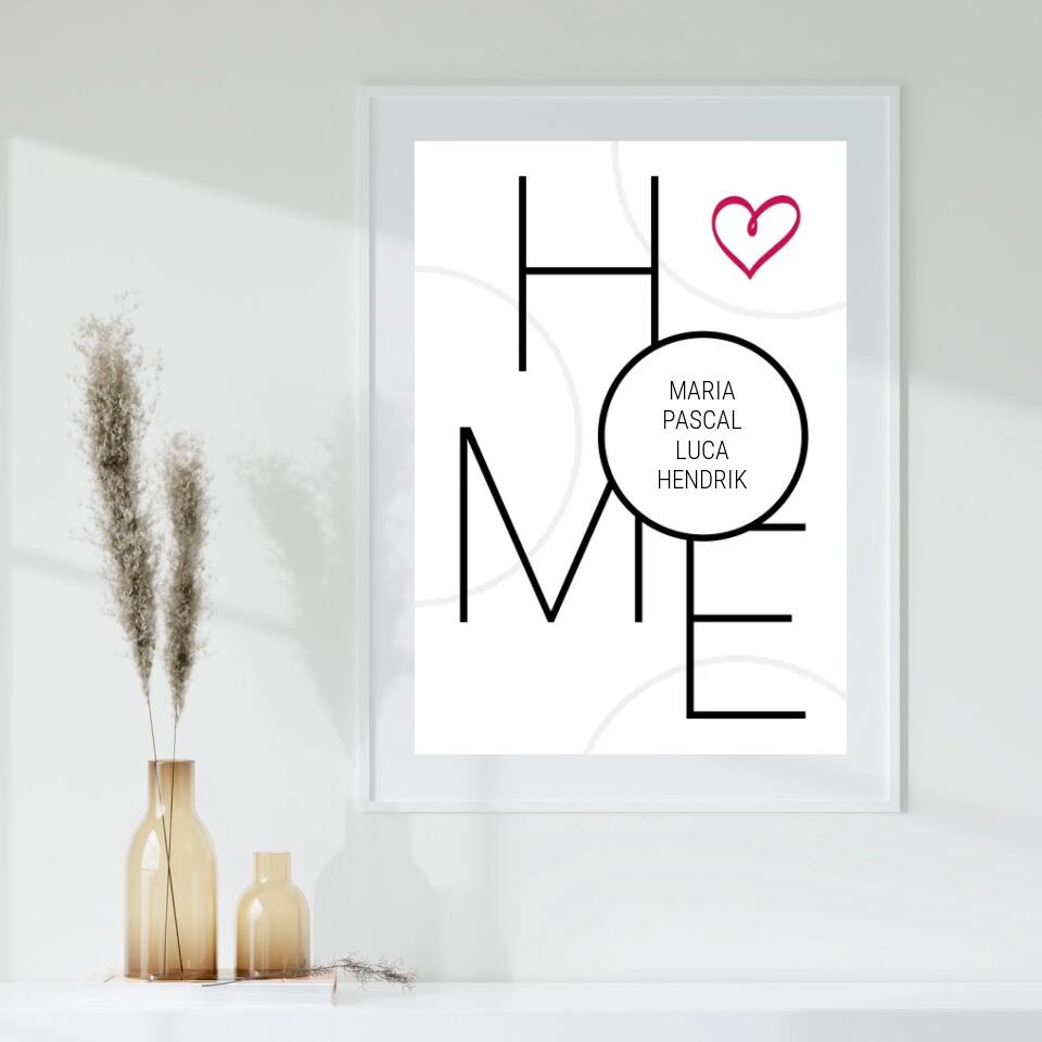 Personalisiertes Poster - Home No. 1