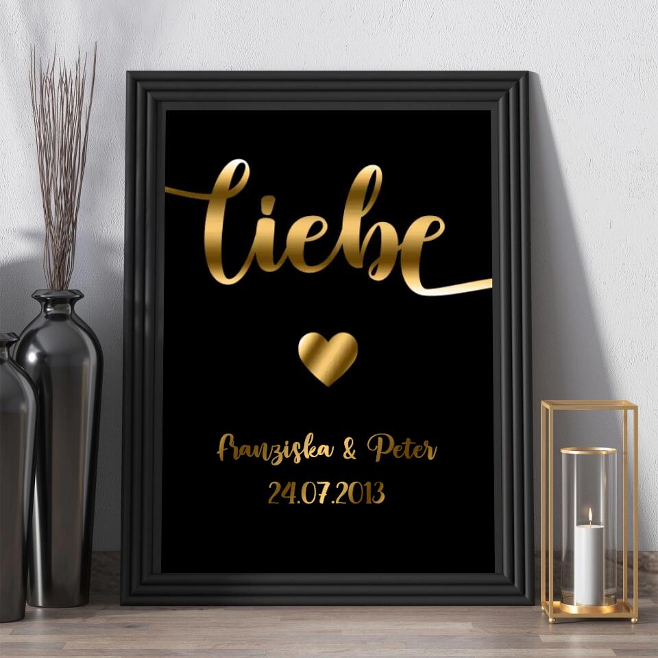 Personalisiertes Poster - Liebe No. 1