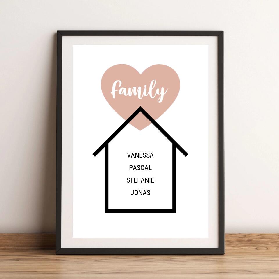 Personalisiertes Poster - Family No. 2