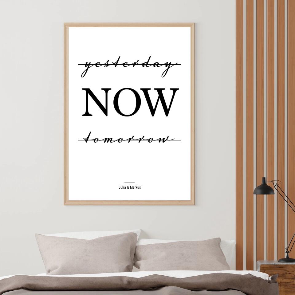 Personalisiertes Poster - Yesterday Now Tomorrow No. 2
