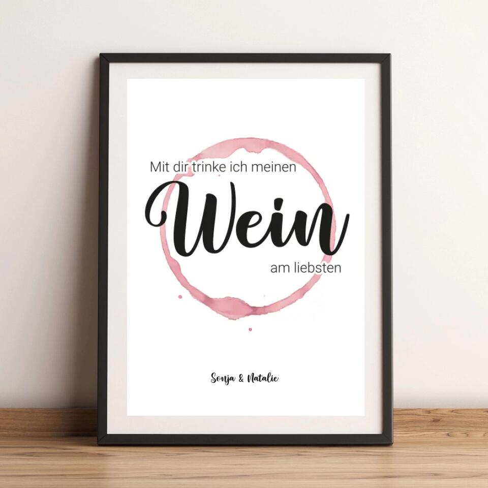 Personalisiertes Poster - Wein No. 1