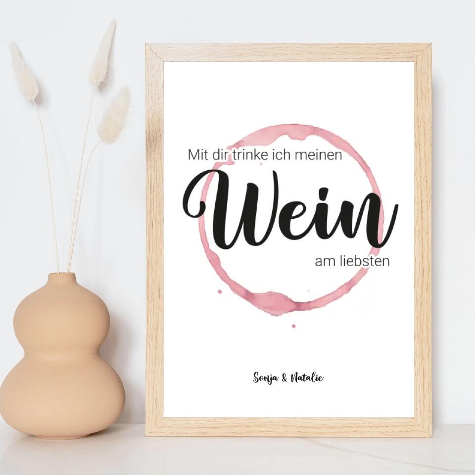Personalisiertes Poster - Wein No. 1