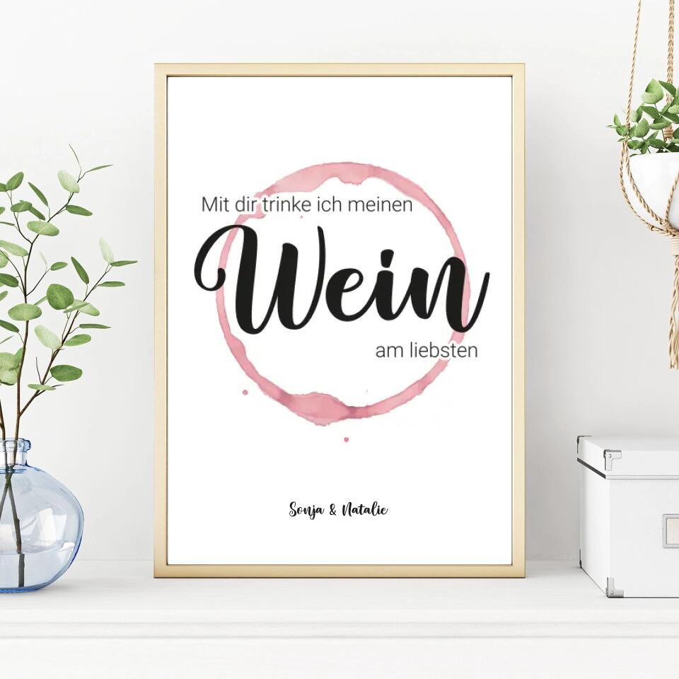Personalisiertes Poster - Wein No. 1