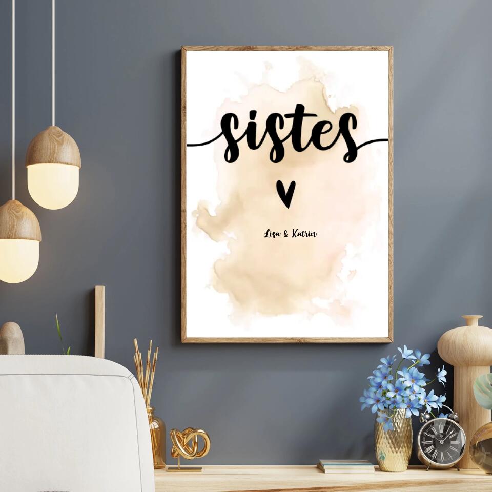 Personalisiertes Poster - Sisters No. 1