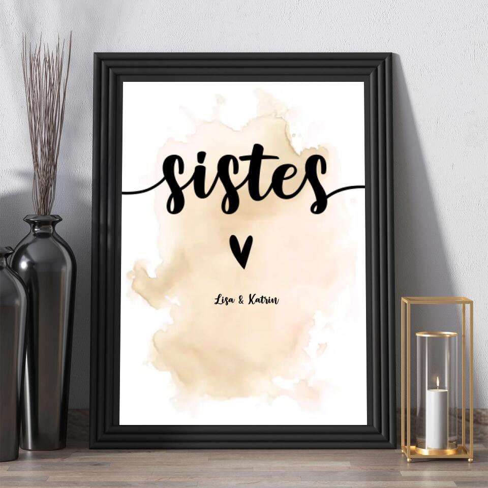 Personalisiertes Poster - Sisters No. 1