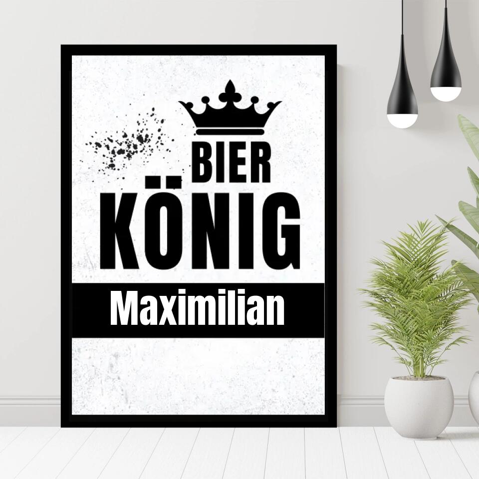Personalisiertes Poster - Bierkönig No. 1