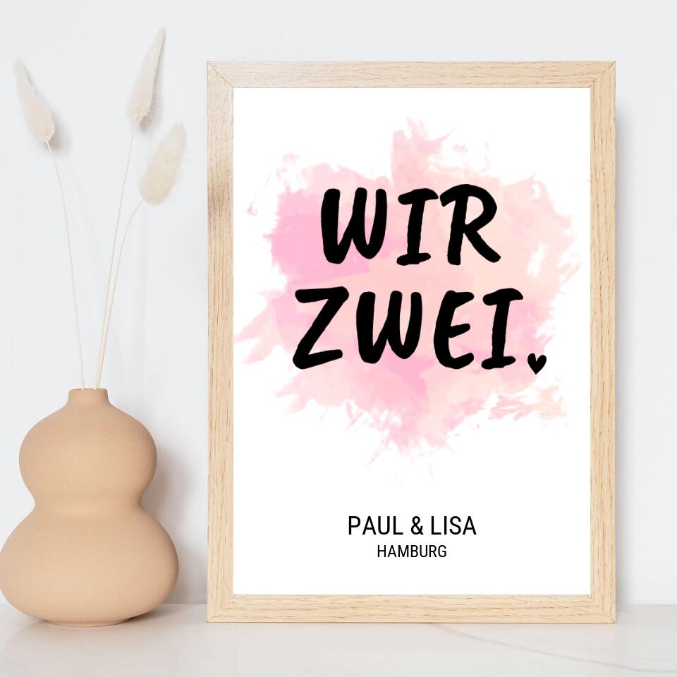 Personalisiertes Poster - Wir zwei No. 1