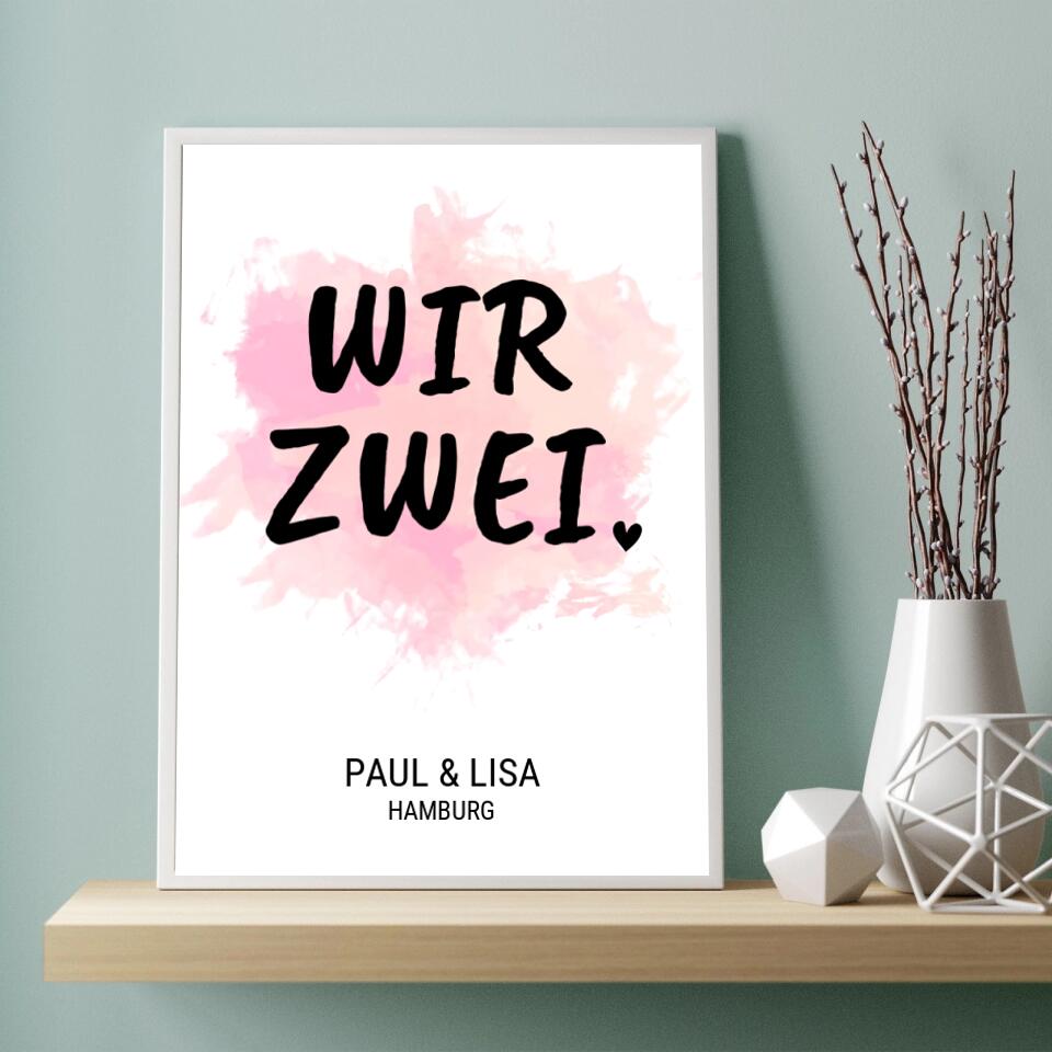 Personalisiertes Poster - Wir zwei No. 1