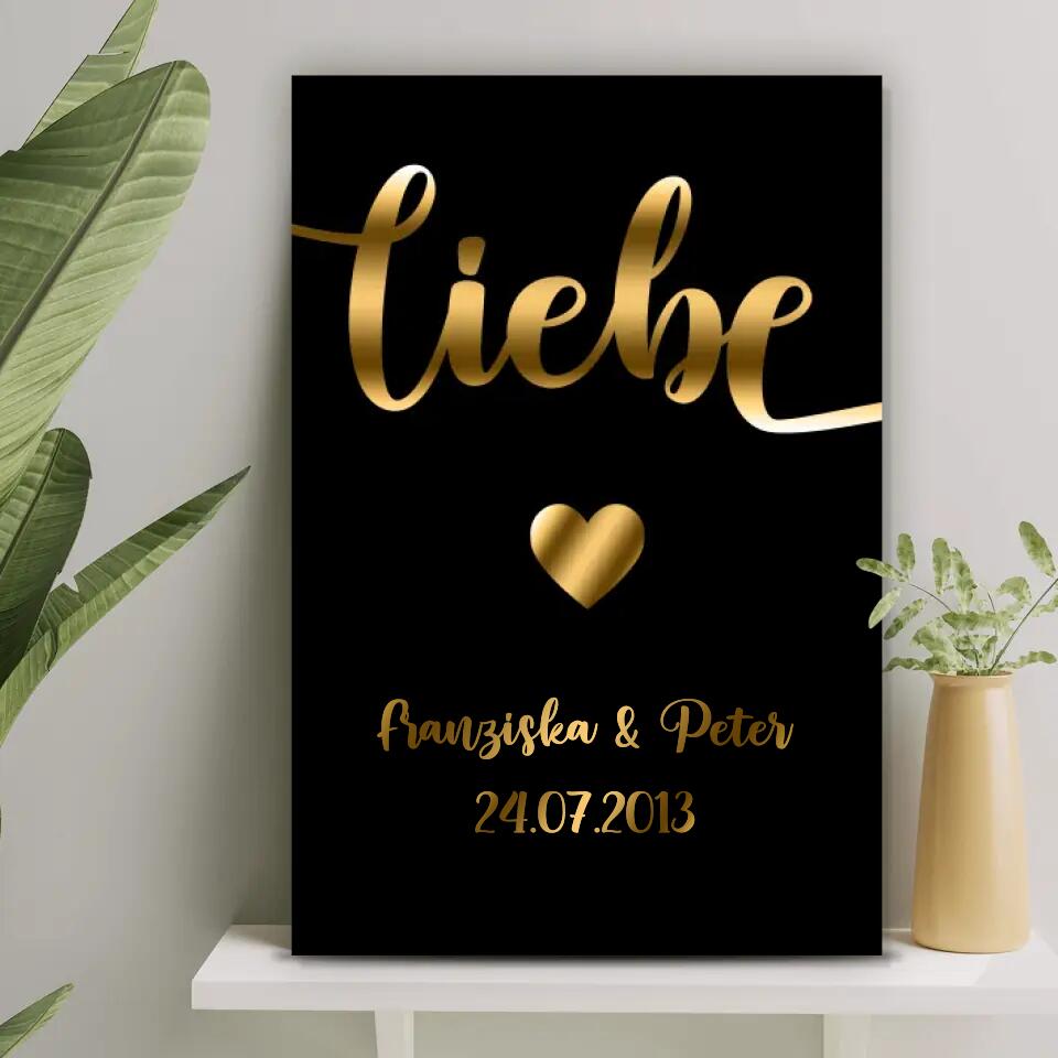 Personalisierte Leinwand - Liebe No. 1