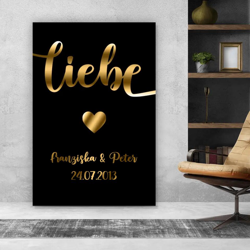 Personalisierte Leinwand - Liebe No. 1