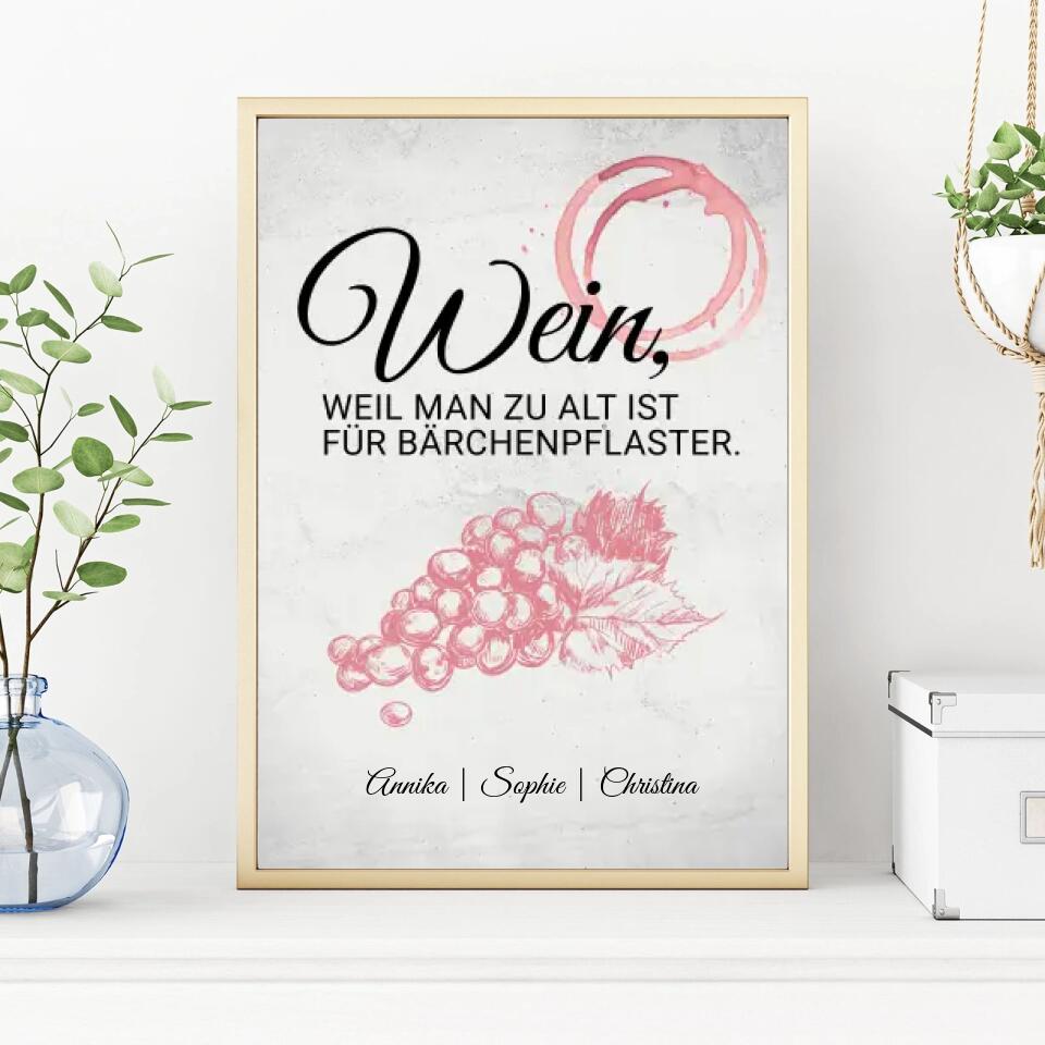 Personalisiertes Poster - Wein No. 3