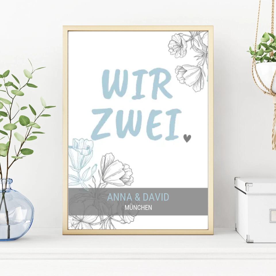 Personalisiertes Poster - Wir zwei No. 2
