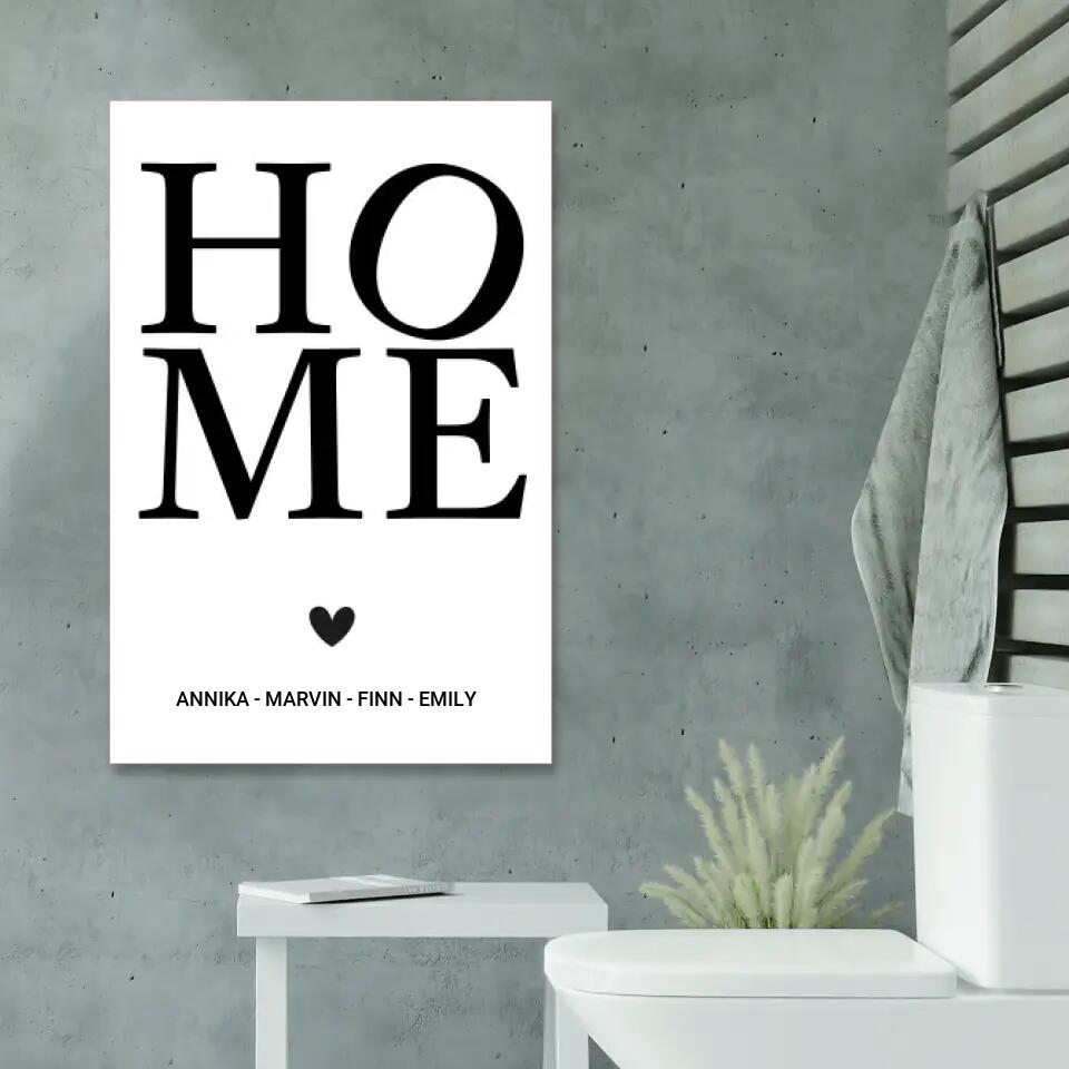 Personalisierte Leinwand - Home No. 2
