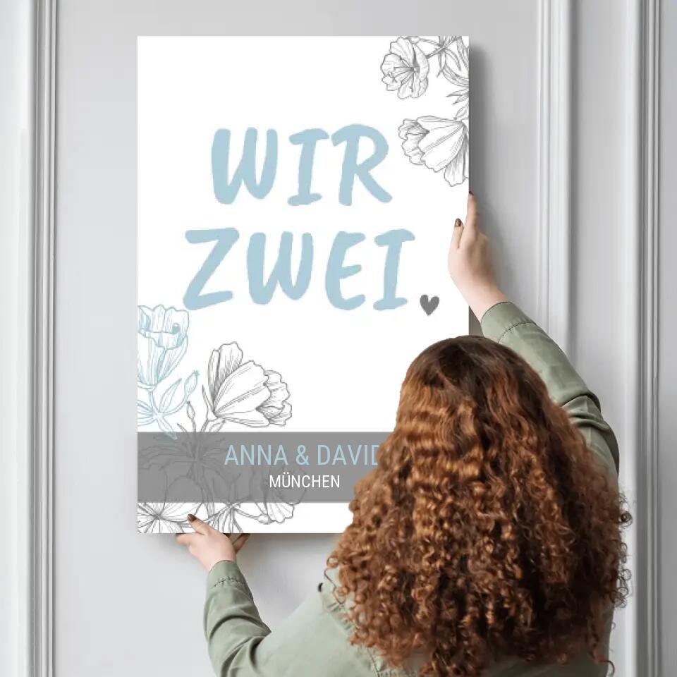 Personalisierte Leinwand - Wir zwei No. 2